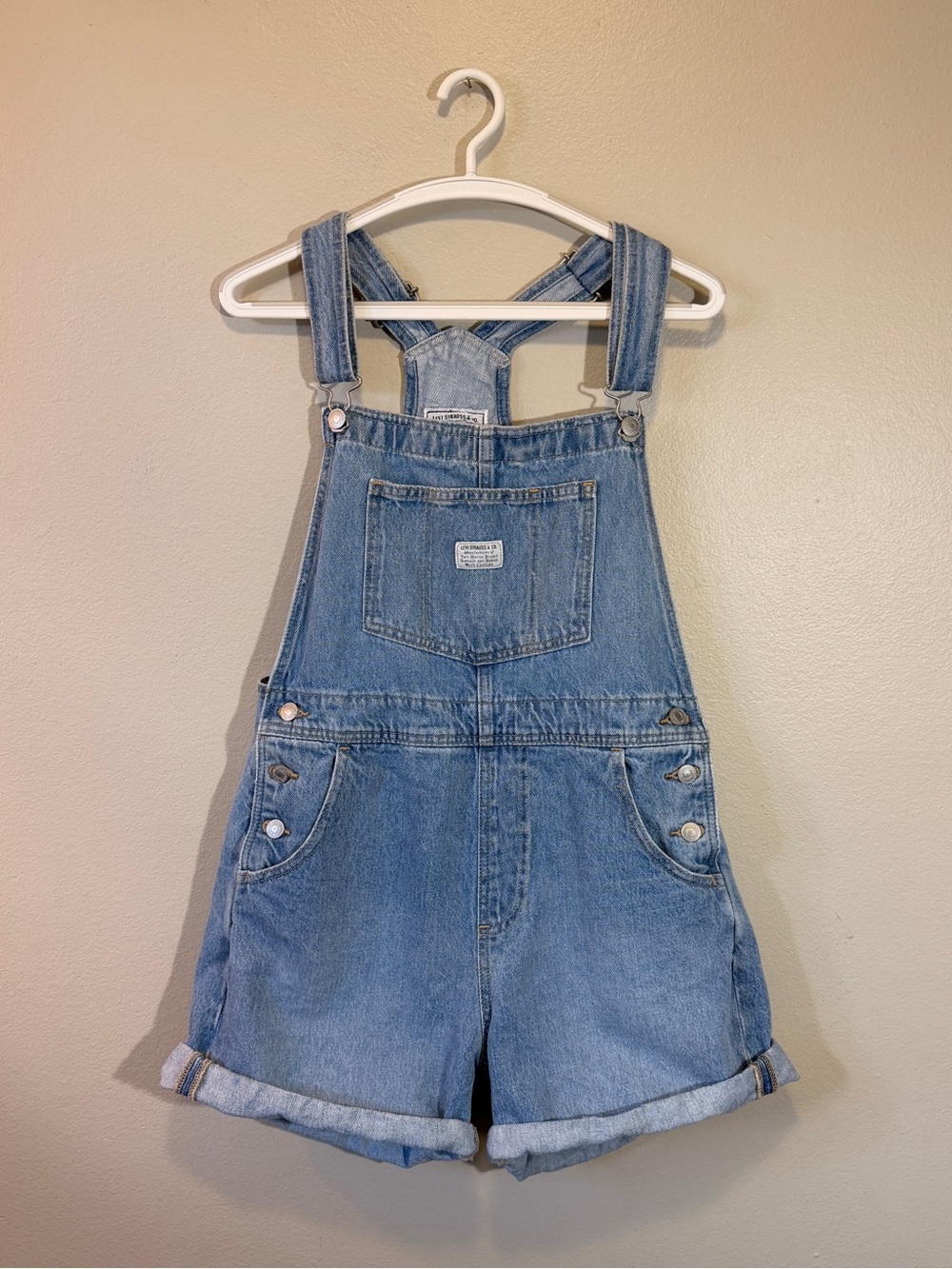 Levi short overalls